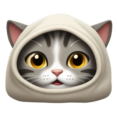 funny cozy cat sticker