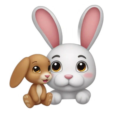 Doudou+lapin sticker