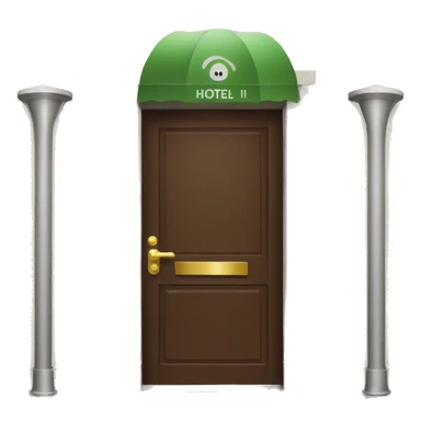 Hotel hanging door sign  sticker