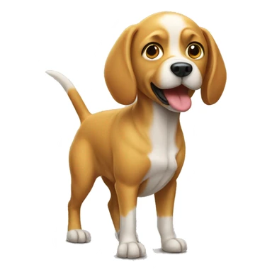 Dog going pee sticker