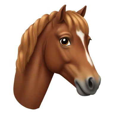 chestnut horse sticker