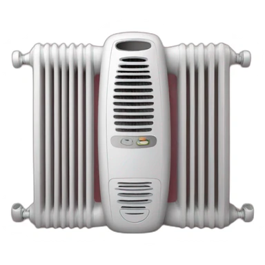 Téléphone sur radiateur sticker