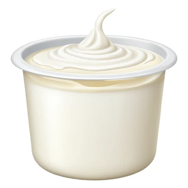a tub of yoghurt sticker