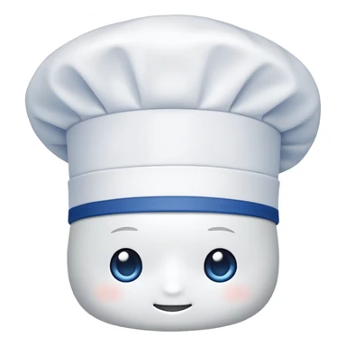 blue ribbon chef's hat sticker