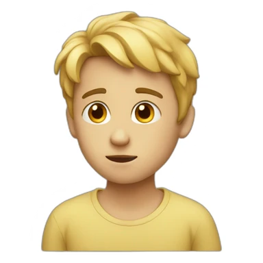 Thinking Boy sticker