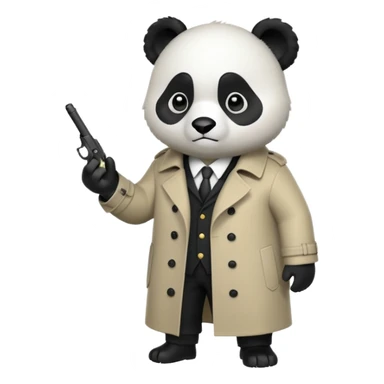 Panda Detective  sticker
