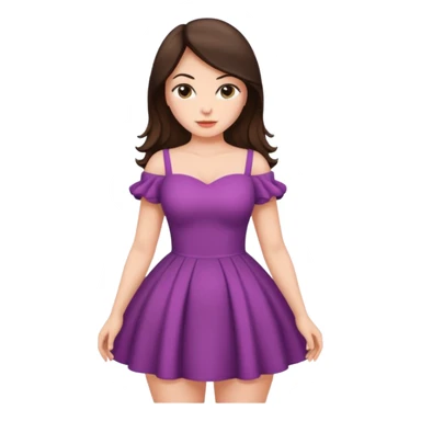 Brunette woman with massive bum sticker