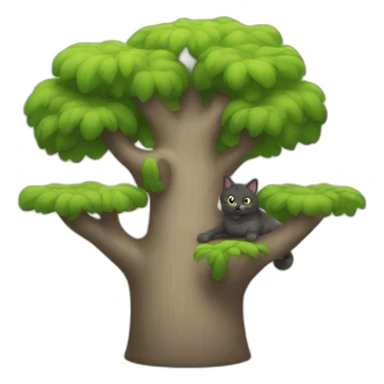 Cat tree sticker
