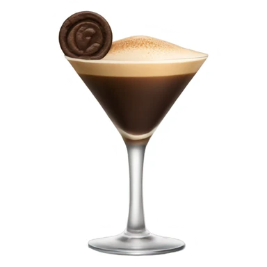 Espresso martini in tall glass sticker