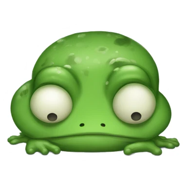 Sad frog sticker