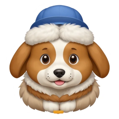 Dog from word world spelling cap  sticker