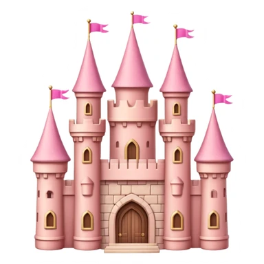 pink castle sticker