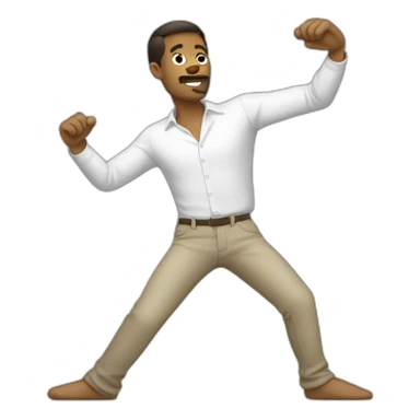 Homme qui fait un dab sticker