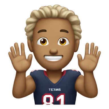 Texans clapping sticker