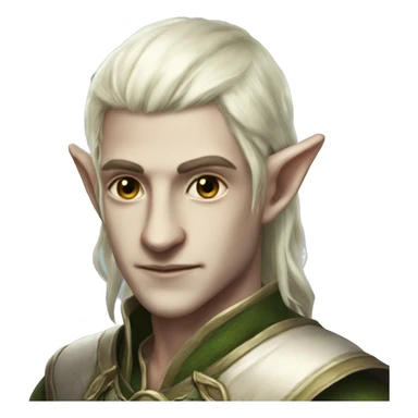 lineage2 elf man sticker