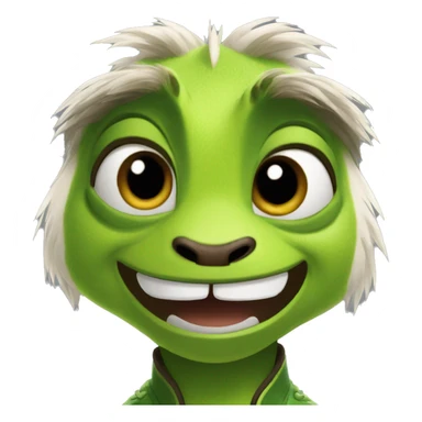 The Chameleon Kung Fu Panda 4 sticker