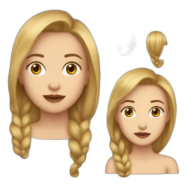 девушка с темными волосами sticker