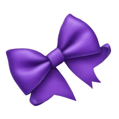 One singular purple bow sticker