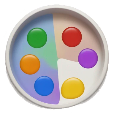 art painting palette sticker