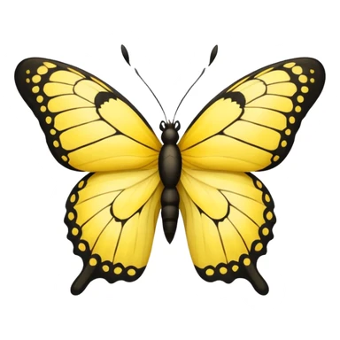 butterfly life cycle yellow colour sticker