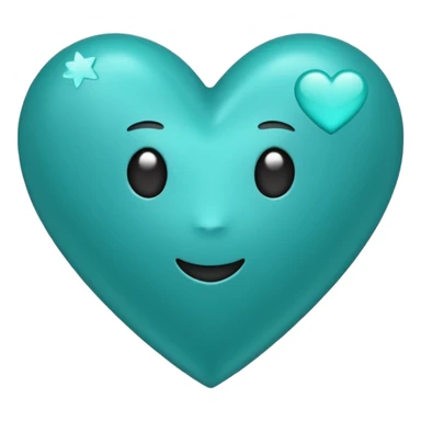 Teal heart with 'you rock 🌟!'  sticker