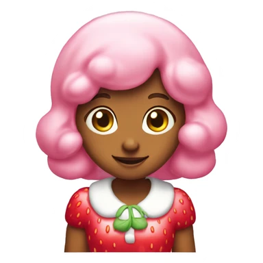 strawberry shortcake pink milky for food sticker