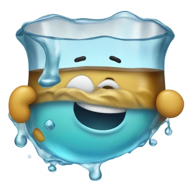 Flowing good liquid sticker