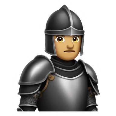 "brave knight in  black armor" sticker