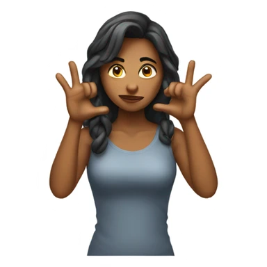 Female showing dislike sticker