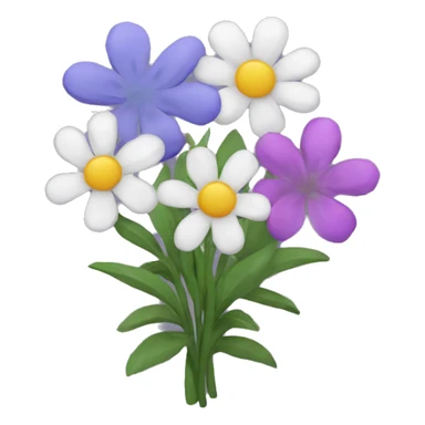 Wildflower bouquet sticker