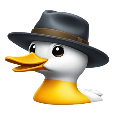 Um Pato com boné sticker