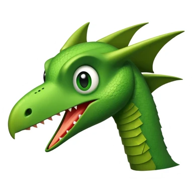 Pterodactyl's winking face sticker