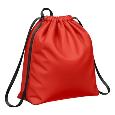 sac de sport rouge sans motif sticker