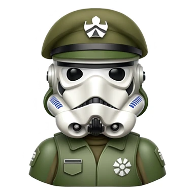 Stormtrooper wearing green beret sticker