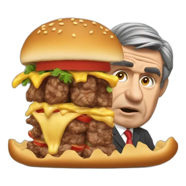 Gordon Brown kebab eating competition sticker