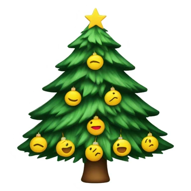 Christmas tree blinking  sticker