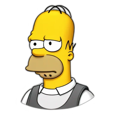 Homer Simpson bois une duff sticker