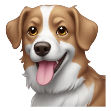 Canard sur chien sticker