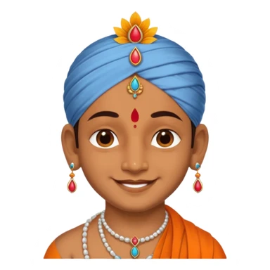 Krishna tilak sticker