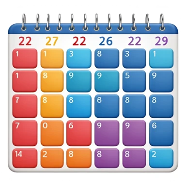 calendar week sticker