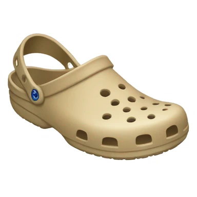 Beige Crocs  sticker