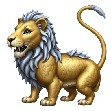 Elder Scrolls Online Lion eating its tail Ouroboro silver sticker