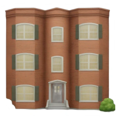 Three-story-brick-house sticker