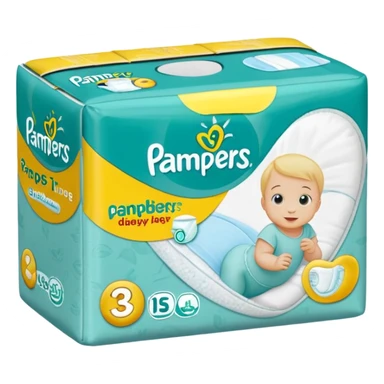 pampers tape diaper sticker