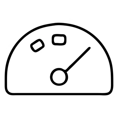 dashboard icon, geometric, outlined style sticker