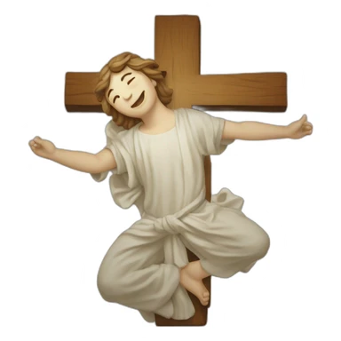 Colier croix de jesu sticker