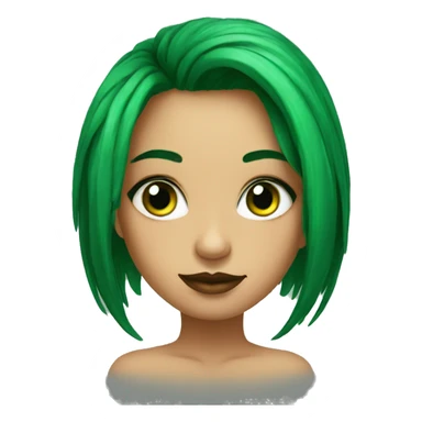 chica tatuada con ojos verdes sticker