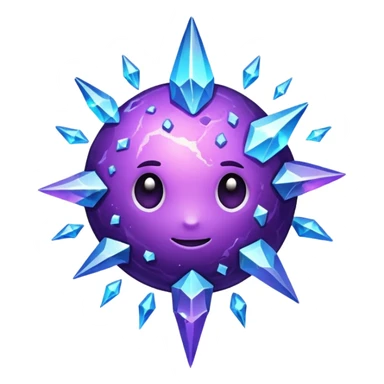 Space purple meteor sticker