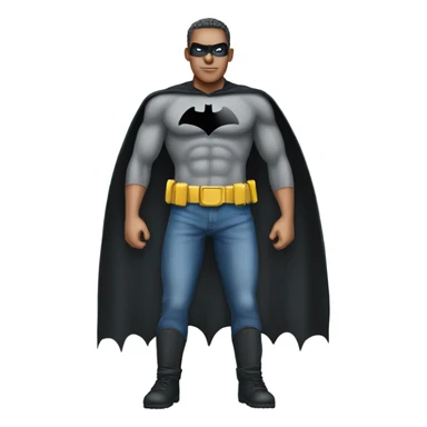 Batman wearing blue baggy jeans  sticker