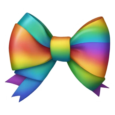 rainbow bow  sticker